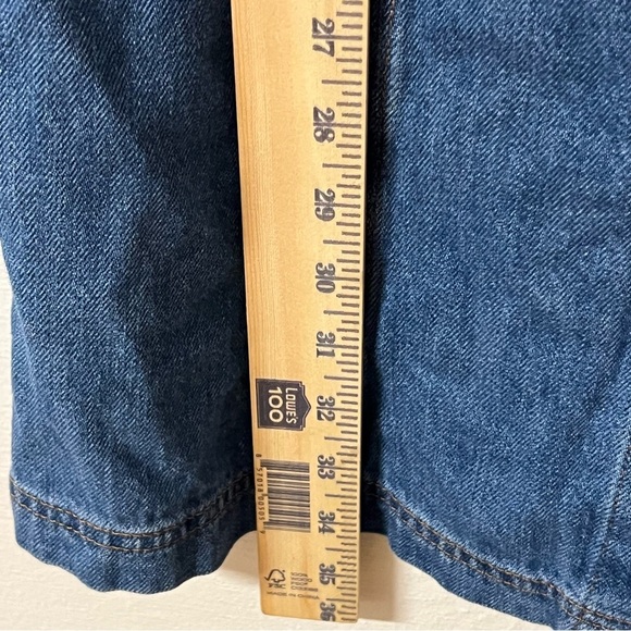 Gap Button Down Denim Dress Pockets Size 2 Western Cowgirl Rodeo - Picture 7 of 7